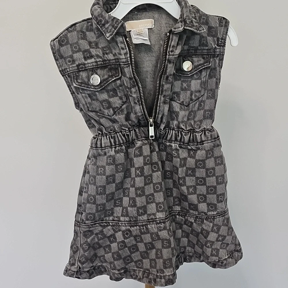 Michael‎ Kors DENIM SHIRT DRESS Gray size 3